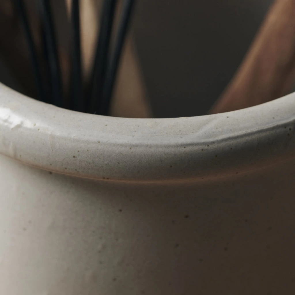 Pot à ustensiles en céramique pour comptoir de cuisine, décoration